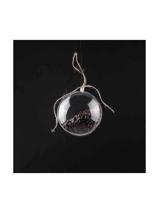 Set 5 Customizable Transparent Baubles Plastic 10 Cm Diameter