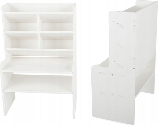 Multifunktionaler Schreibtischorganisator Zola 7 Fächer Kunststoff Gedrückter Schaum 28 X 17 X 42 Cm Weiße