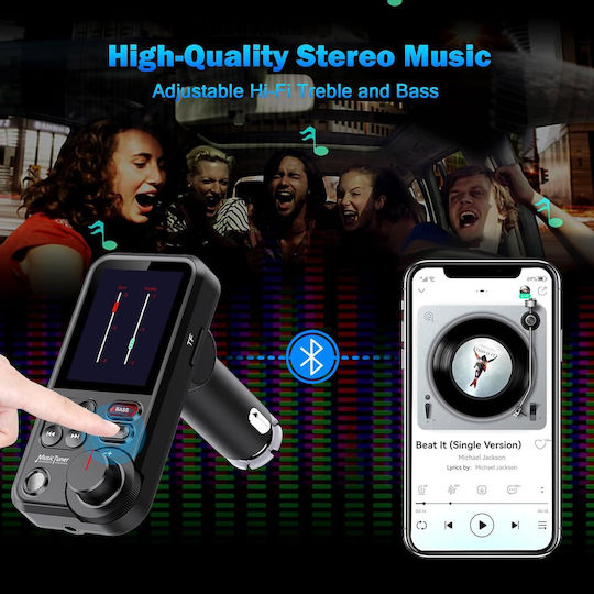 FM Transmitter Car Gizmovine with Bluetooth USB AUX MicroSD