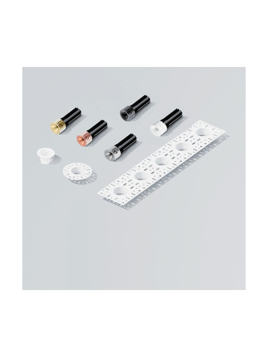 Zambelis Lights Recessed Spot with Built-in LED and Warm White Light Black