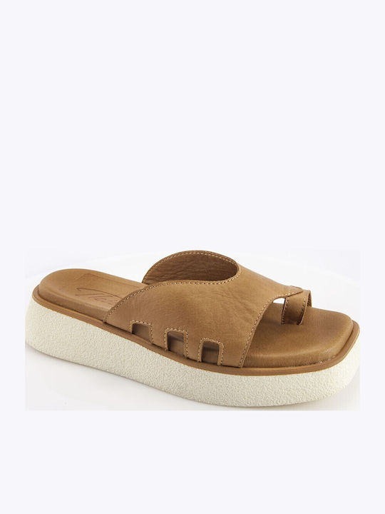Sandale Casual Damă Din Piele Galbene