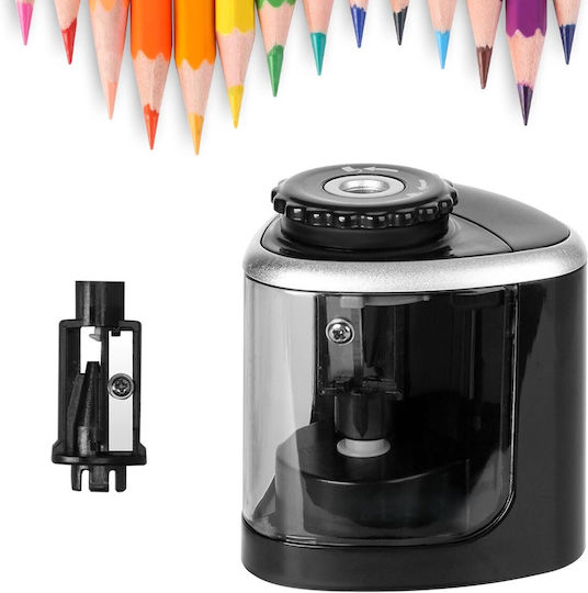 Electric Pencil Sharpener Zola Automatic Battery Powered 6.5 X 6.4 X 7.3 Cm Black