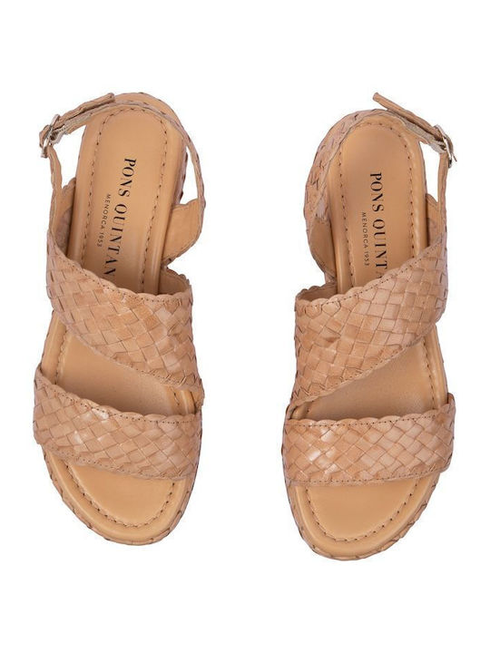 Sandale Casual Damă Flatforme Roz