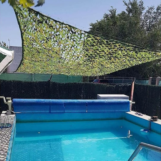 Plasă De Camuflaj Zola Oxford Poliester Rezistent La Apă 3 X 6 M Ușor De Instalată Verde