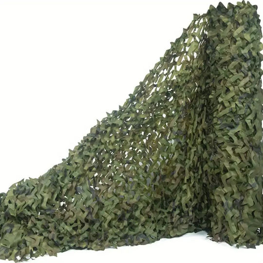 Plasă De Camuflaj Zola Oxford Poliester Rezistent La Apă 3 X 6 M Ușor De Instalată Verde