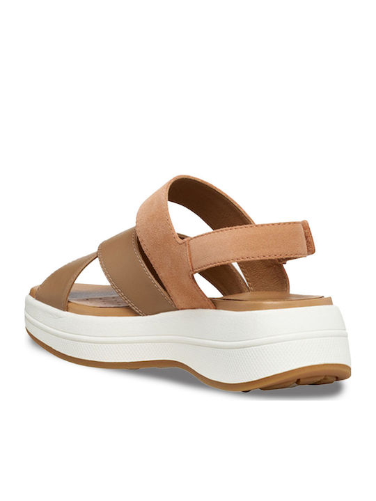 Spherica Flache Damen Sandalen Beigen