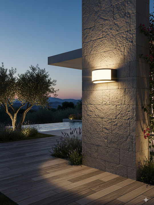 Eurolamp Wall-Mounted Outdoor Ceiling Lamp E27 IP54 22x12.1cm