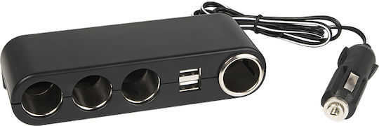 Blow CS-42 Φορτιστής Αυτοκινήτου 1A με Θύρες: 2xUSB 4xΑναπτήρα