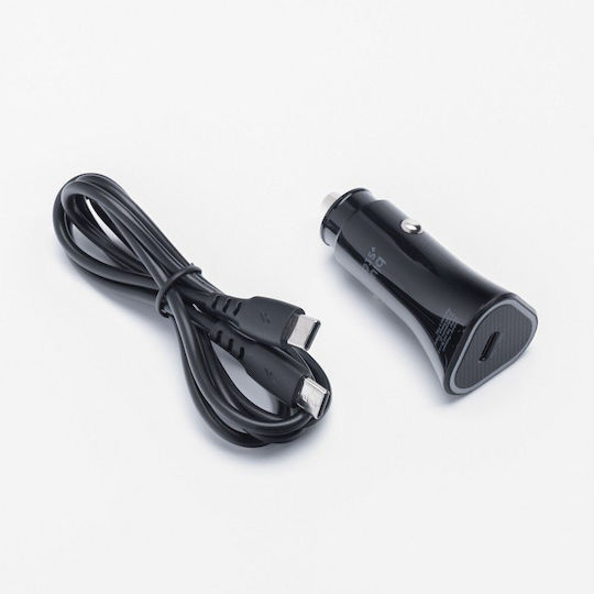 Blue Star Car Charger 20W 3A Fast Charging With One Port 1xType-C With Type-C Cable Blue Colour