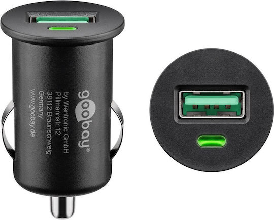 Goobay Auto-Ladegerät 18W mit einem Anschluss: 1xUSB Schwarz Farbe