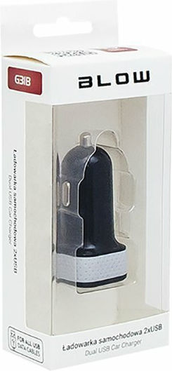 Blow Φορτιστής Αυτοκινήτου 15W 3.1A με Θύρες: 2xUSB Μαύρος
