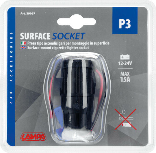 Lampa P3 Car Charger with one Port: 1xLighter