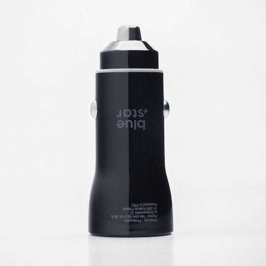 Blue Star 25W PD QC 3.0 Car Charger 25W 3A Fast Charging With One Port 1xUSB Blue Color