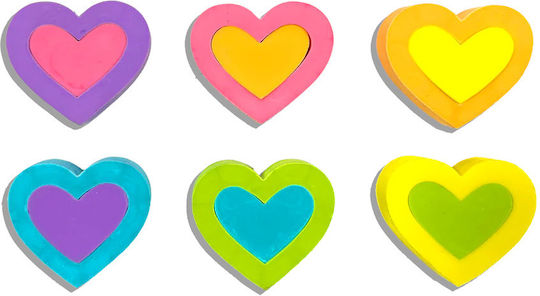 Hearts In Bloom Erasers Set 6