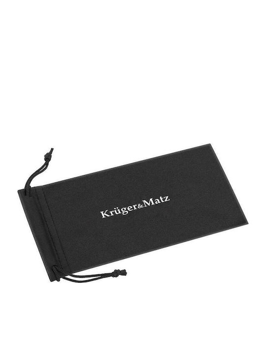 Kruger & Matz Unisex Γυαλιά Ηλίου με Μαύρο Κοκκάλινο Σκελετό και Μαύρο Polarized Φακό KM00032