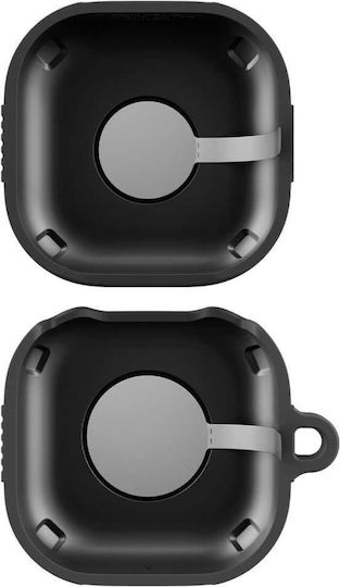 Spigen Silicone Case with Hook in Black for Samsung Galaxy Buds 4 / 4 Pro