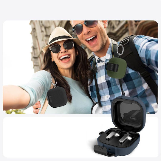 Tech-Protect Schlanke Kunststoffhülle Mit Haken In Schwarz Für Galaxy Buds4 / 4 Pro
