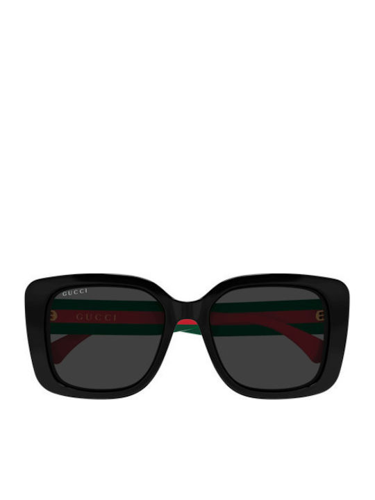 Gucci Woman Sunglasses With Black Horn-Rimmed Frame And Grey Lens GG2118SA 001