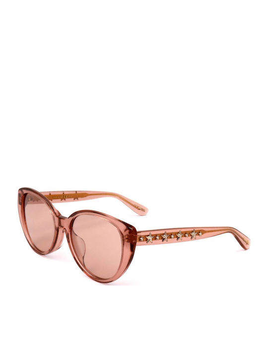 Jimmy Choo Women's Sunglasses with Pink Plastic Frame and Pink Mirror Lens