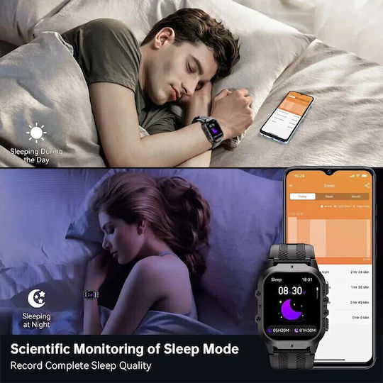 Oukitel V5 Smartwatch with Heart Rate Monitor Black