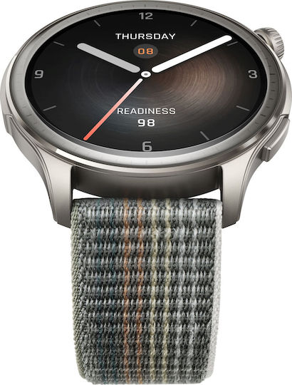 Amazfit Balance Aluminium 46mm Wasserdicht Smartwatch mit Pulsmesser (Sunset Grey)