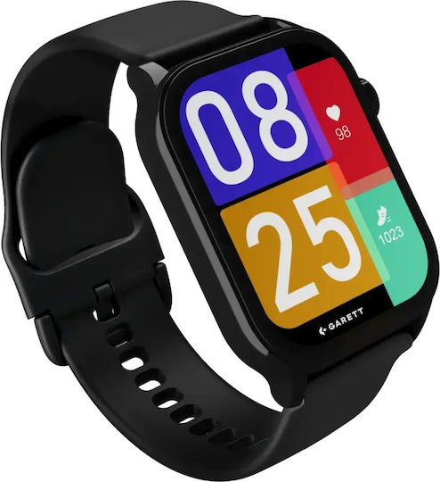 Garett Activity 3 46mm Smartwatch με Παλμογράφο (Μαύρο)