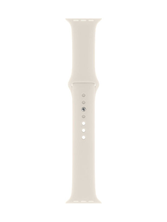 Watchband Hoco Wa37 38 40 41 42mm Fluorine Rubber Strap Apple Watch Series 1 2 3 4 5 6 7 8 9 Se Se2 Λευκό