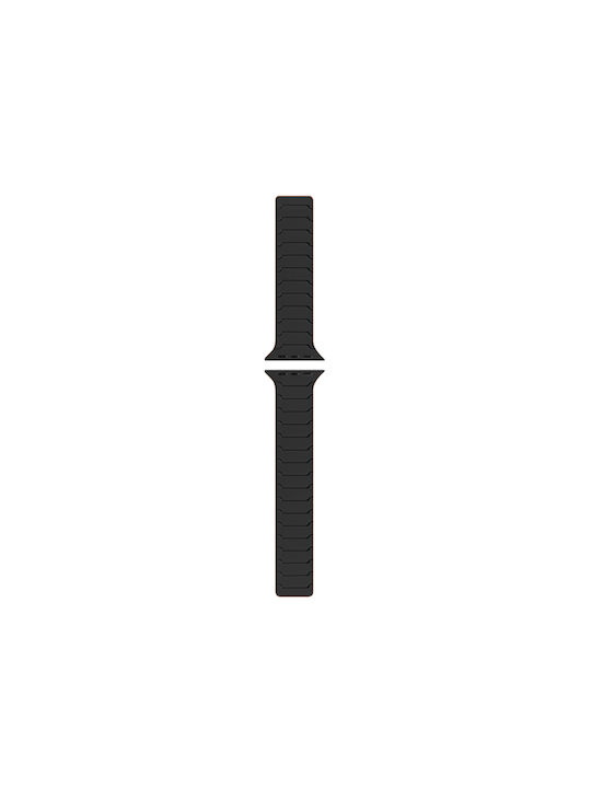 Hoco Wa39 Flex Series 44 45 46 49mm Silikon Tragbare Bänder Apple Watch Series 1 2 3 4 5 6 7 8 9 se Ultra1 Ultra2 Schwarz Orange