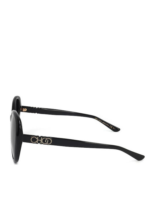 Jimmy Choo Women's Sunglasses with Black Horn-Rimmed Frame and Gradient Lenses