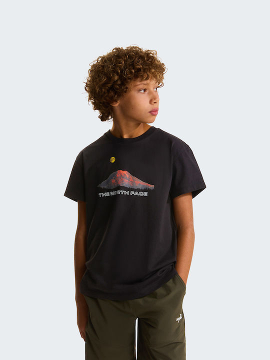 Kids T-shirt Black Moyntain Night