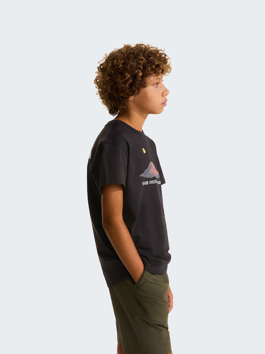 Kids T-shirt Black Moyntain Night
