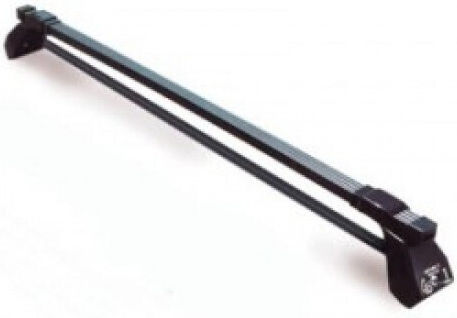Hermes Metallic Car Roof Bars for Daihatsu Cuore 5D Set with Roof Rack Legs Black GS1 110 KIT S1430