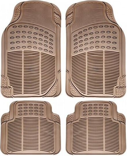 Autoline Set of Front and Rear Mats 4pcs Beige