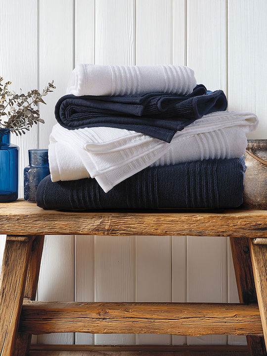 Nef-Nef Homeware Set Bath Towels 2 pcs Boat Blue Weight 650gr/m²