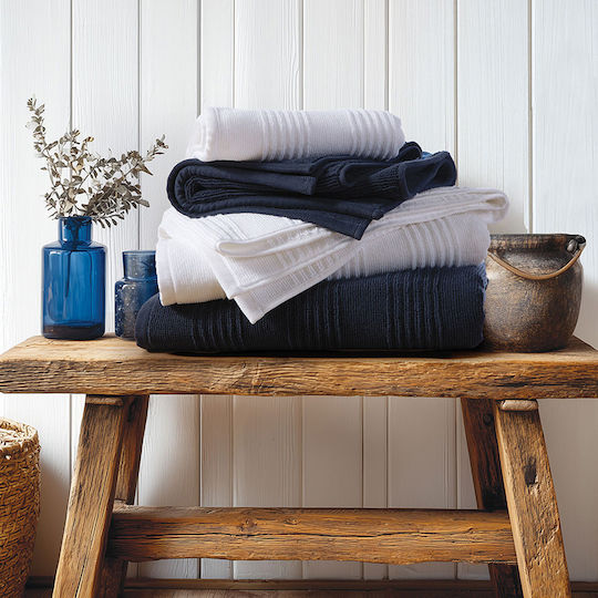 Nef-Nef Homeware Set Prosoape de Baie 2 Bucăți Boat Albastre Greutate 650gr/m²