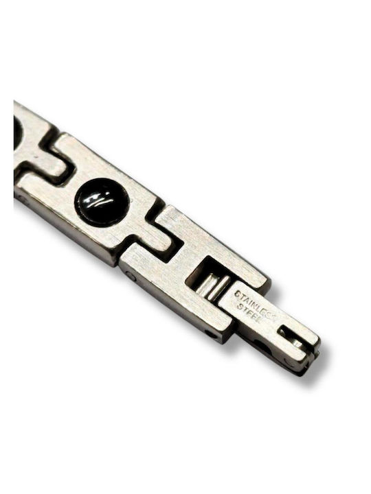 Männer Armband aus Edelstahl Stahl 20cm
