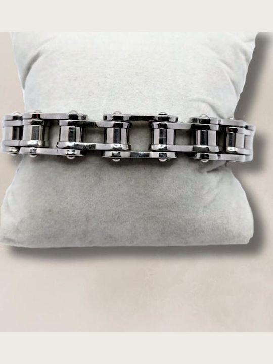 Men's Chain Bracelet Made of Stainless Steel 21cm
