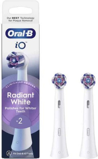 Oral-B Io Radiant White Electric Toothbrush Replacement Heads 2pcs