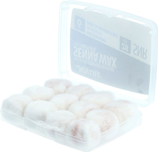 Novama Wax Earplugs in White Colour 6 Pieces