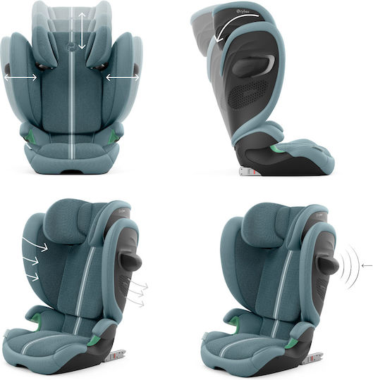 Cybex Solution G2 Plus Καθισματάκι Αυτοκινήτου i-Size με Isofix Stormy Blue | light blue 15-50 kg