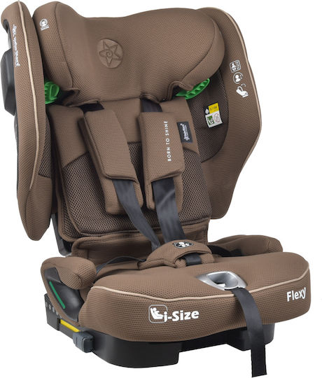 Bebe Stars Flexy Καθισματάκι Αυτοκινήτου i-Size με Isofix Καφέ