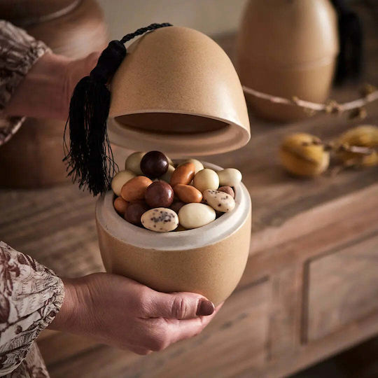 Phos & Gaia Ceramic Vase Togo Beige