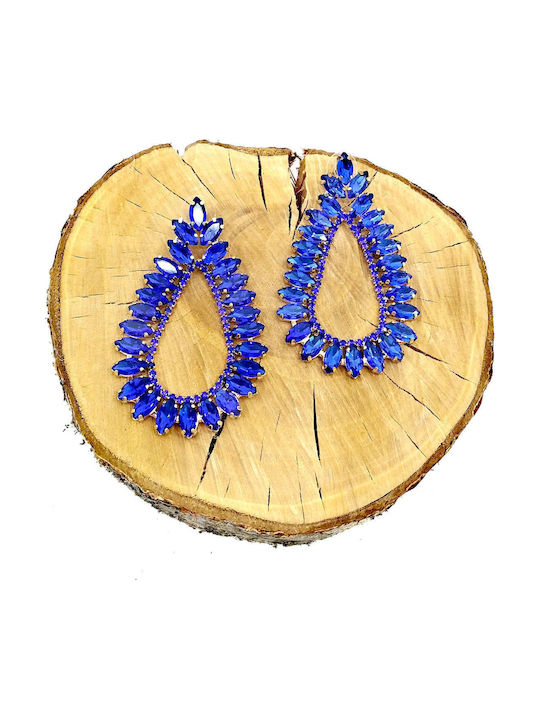 Legola Ohrringe Hängend mit Blauen Steinen Legola Ohrringe Hängend mit Blauen Steinen