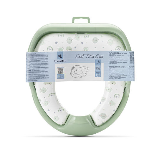 Lorelli Kleinkinder-Toilettensitz mit Griffen & Mit abnehmbarem Kissen Grün