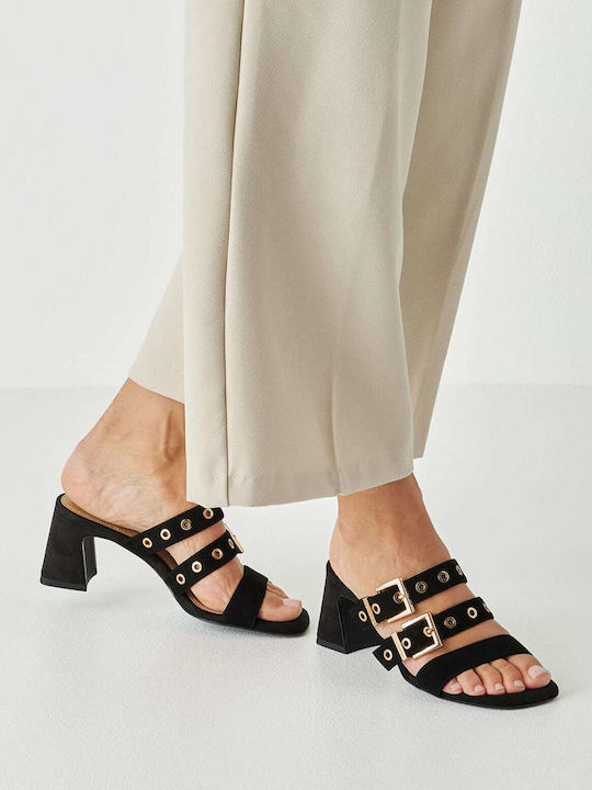 Leather Black Sandals
