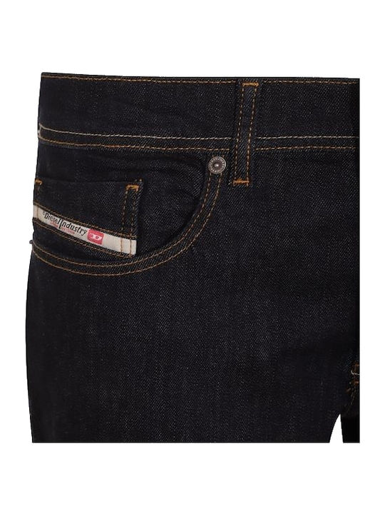 Men's Jeans Pants with Regular Tapered Fit Dark Blue