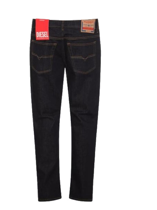 Men's Jeans Pants with Regular Tapered Fit Dark Blue