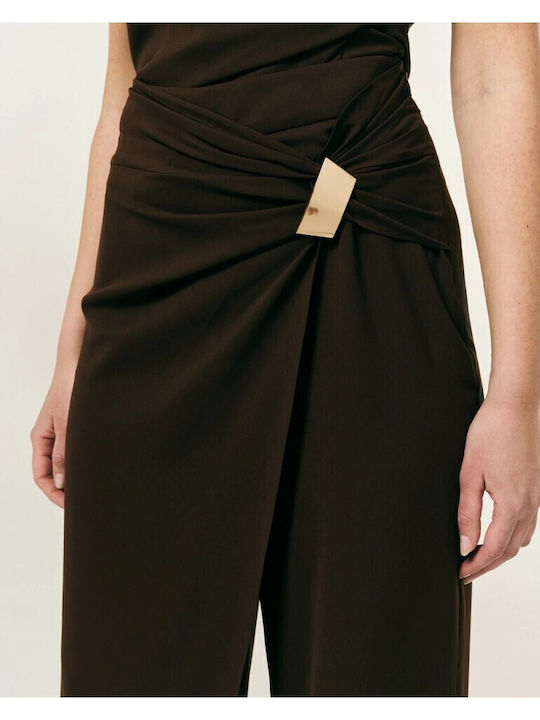 Women's Fabric Trousers in Regular Fit Black