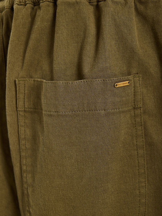 Damen Stoffhose Braun