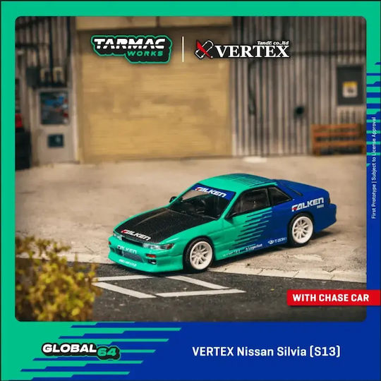 Vertex Nissan Silvia S13 Falken Scara 1:64 Mașină Model Tarmac Works
